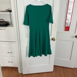 Lands' End Vibrant Green Midi Dress